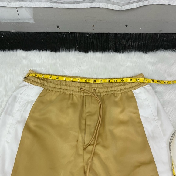 NEW AlphaStyle Yowl Yellow Colorblock Parachute Satin Jogger Pants Size L - Picture 12 of 17